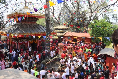  गोकर्णेश्वर नगरपालिका जोरपाटीमा ऐतिहासिक चामुण्ड रथ यात्रा सम्पन्न 